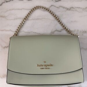kate spade Pale Mint Leather Shoulder Bag with Gold Chain